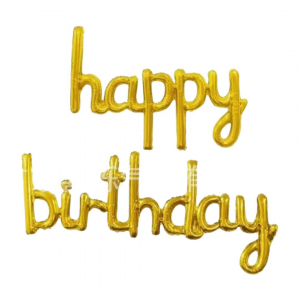 Clearance! Foil Letter Balloon Happy Birthday Gold