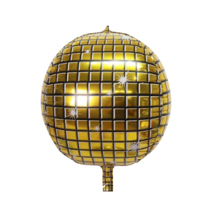 22 Inch Foil Balloon Gold Disco Ball