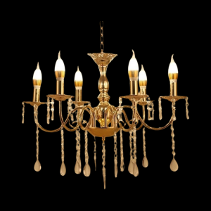 Gold Chandelier Light  (8 Heads)