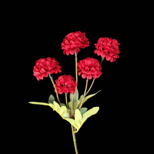 Artificial Ping Pong Chrysanthemum Red