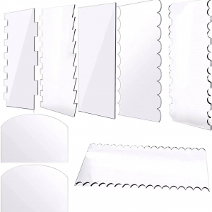 Clearance! Acrylic Cake Scraper (8PCS)