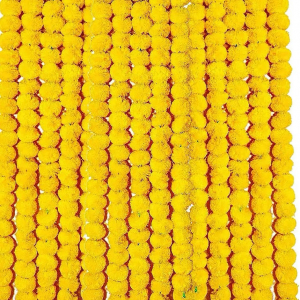 Artificial Marigold Flower Strings  Yellow (1.5m)