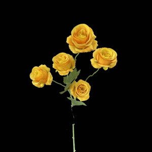 Artificial Small Rose Yellow