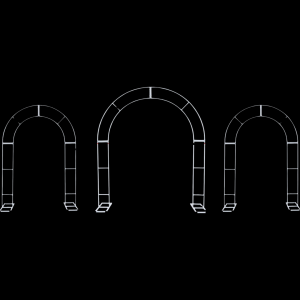 Archway Frame Set White (3PCS)