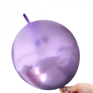 10 Inch chrome Link Tail Balloons Chrome Purple (100PCS)