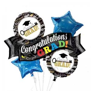 Foil Balloon Set  Graduation (5PCS)