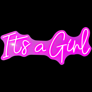 Neon Sign Its Gril  (80cm*36cm Pink )