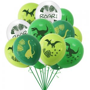 12 Inch Printed Balloon Set Dinosaur(16PCS）