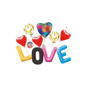 Clearance! Love Foil Balloon Set (10 pcs)