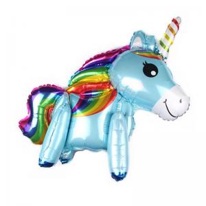 Foil Balloon Unicorn Blue