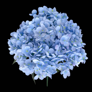 Artificial Flower Big Hydrangea Baby Blue Bunch