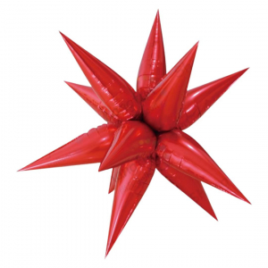 24 Inch Foil Balloon Explosion Red