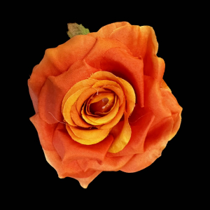 Artificial Rose Head Orange (1 Piece)