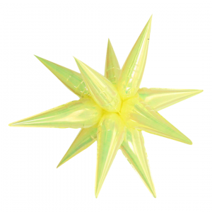 26 Inch Foil Balloon Explosion Neon Yellow