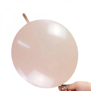 10 Inch Link Tail Latex Balloons Blush (100PCS)