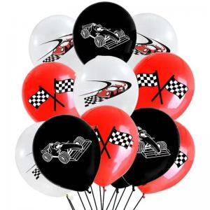 12 Inch Printed Balloon Car Set (12 PCS)