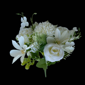 Artificial Flower Bunch White