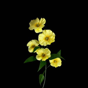 Artificial Flower Camellia Yellow