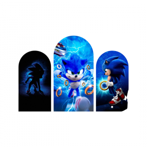 Backdrop Frame Cover Set Sonic (3pcs)