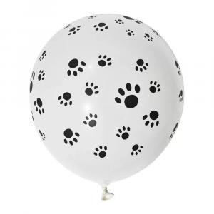 Animal Pattern Latex Balloon Dog Footprint White (10pcs)