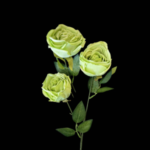 Artificial Flower Round Rose Green