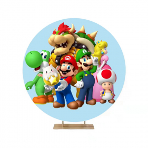 Elastic Mesh Backdrop Cover Mario (2 meter)