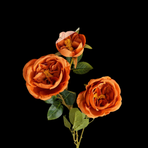 Artificial Austin Rose Orange