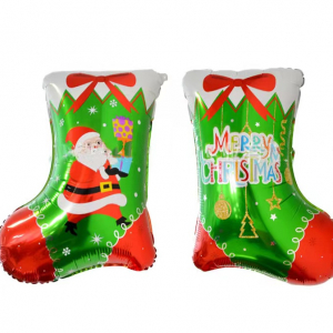 Foil Balloon Christmas Socks