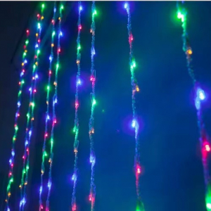 LED Curtain String Lights Fairy Light Mixed Color ( Required Conversion Plug) 320 lights