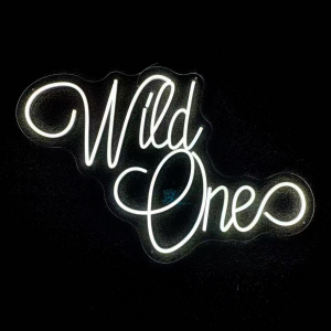 Neon Sign Wild One (70cm*47cm  White)