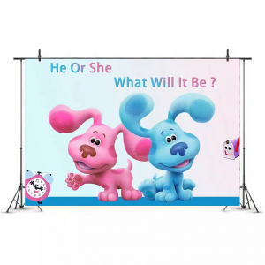 Clearance! Photography Backdrop Photo Background Blue\'s Clues 2m*1.5m