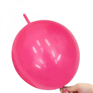 10 Inch Link Tail Latex Balloons Hot Pink (10PCS)