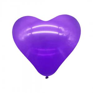 10 Inch Heart Shape Latex Balloon  Purple   (10PCS)