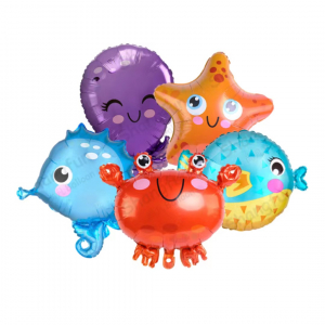 Foil Balloon Set Underwater World (5PCS)