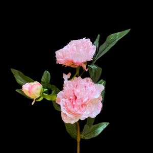 Artificial Flower Round Rose Pink