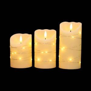 Real Wax LED Candle Set (3pcs)