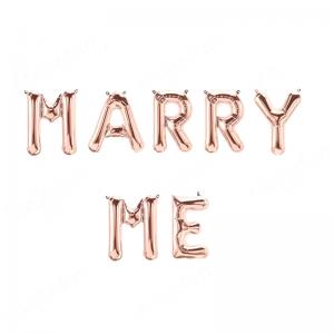 Clearance! Foil Balloon Merry Me Rose Gold