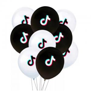 12 Inch Printed Balloon Tik Tok Set (16 PCS)