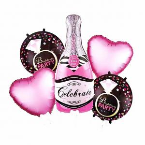 Foil Balloon Set Champagne (5PCS)