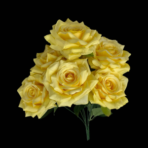 Artificial Flower Rose Bunch  Yellow (7 Roses)