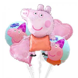 Foil Balloon Set Peppa Pig  (5PCS)