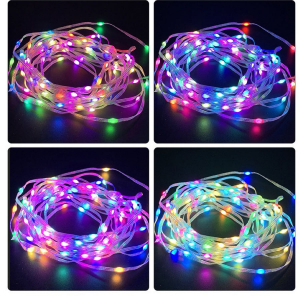 Multicolor 50 LED String Light With Remote and Music (5M)