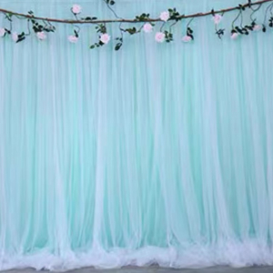 Clearance! Backdrop Curtains Tiffany Blue 3*3 meter