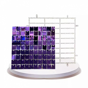 Shimmer Wall Transparent Backboard Dark Purple (Snap Button)