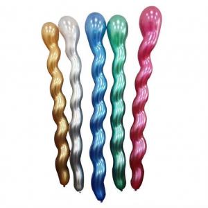 Chrome Sprial Balloons Mixed Colour (50 pcs)