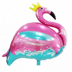 Foil Balloon Flamingo Pink & Blue