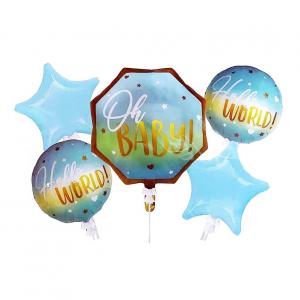 Foil Balloon Set Baby Boy (5PCS)