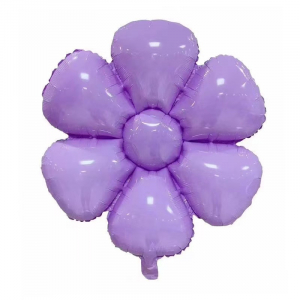 Foil Balloon Flower Purple