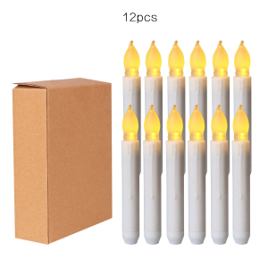 LED Candle White  (12 PCS )