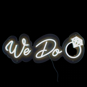 Neon Sign We Do (50.3cm*20cm White)